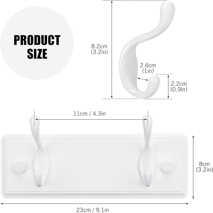 Wooden Coat Rack, Wall-Mounted Organizer - Image 2