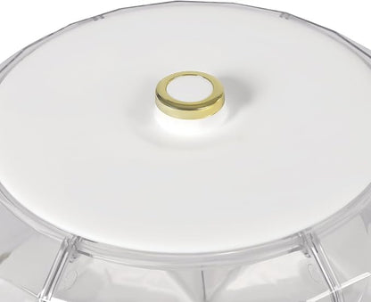 Cereal Dispenser Countertop 360° Rotating Grain Storage Container 13.2 Lbs Rice - Image 8