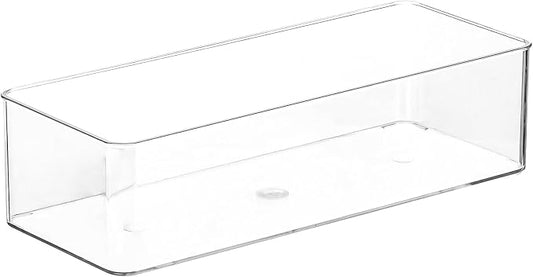 Acrylic Makeup Brush Holder Organizer, 1 Pack 1 Section Clear Plastic Makeup by Dayaanee