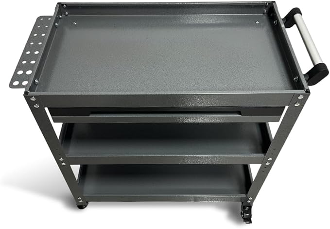 Metal 3 Tier Rolling Tool Cart - Image 6