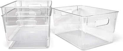Isaac Jacobs 3-Pack Large Clear Storage Bins - Image 5