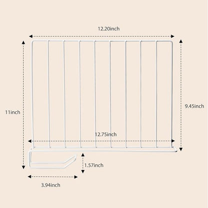 8-Pack 9“ Tall Metal Shelf Dividers - Image 2