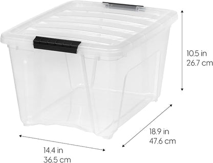 IRIS USA 32 QT Plastic Storage Box - Image 2