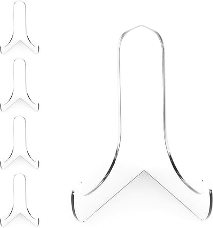 Boloyo 60-Degree Angle Acrylic Plate Display Stand, 3 Inch 5PC Clear Acrylic by BoloyoAcrylicDisplayEasel