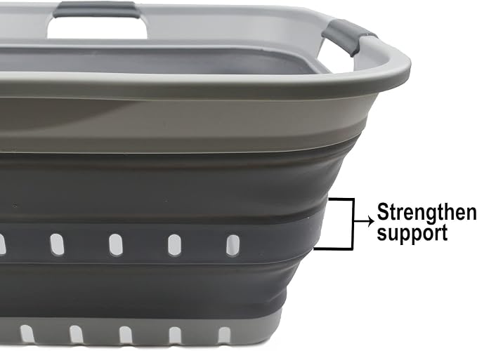 SAMMART 42L Collapsible Plastic Laundry Basket - Image 6