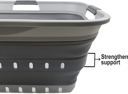 SAMMART 42L Collapsible Plastic Laundry Basket - Image 6