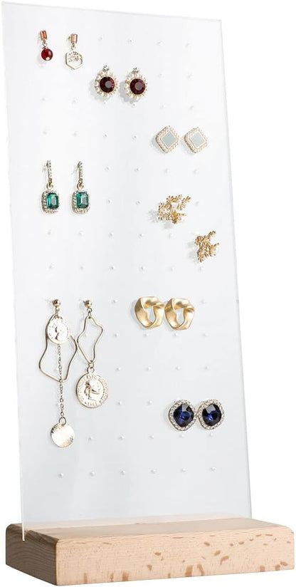 GemeShou Beech earring display for selling jewelry, wooden earring holder for by GemeShou