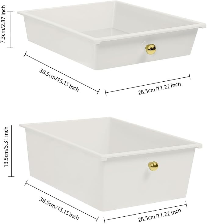 White 12 Drawers Rolling Storage Cart - Image 4