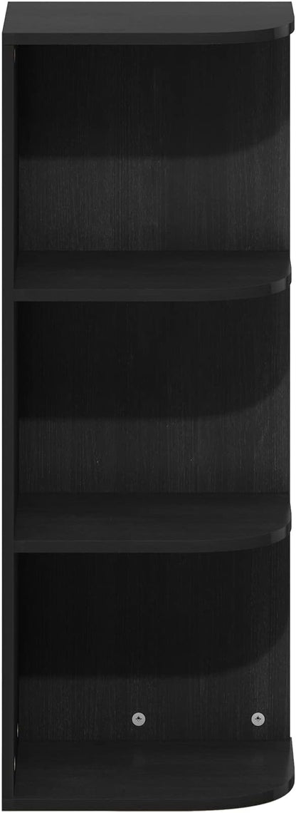 Furinno PASIR Book Shelf, 3-Tier Corner Bookshelf, Open Shelves Bookcase 9.3 x - Image 6