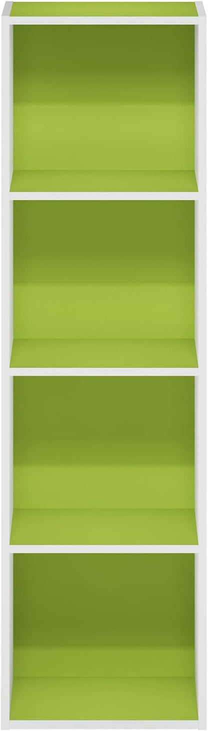 Furinno PASIR Book Shelf, 4-Tier Modern Bookshelf, Open Shelves Bookcase 9 x 12 - Image 7