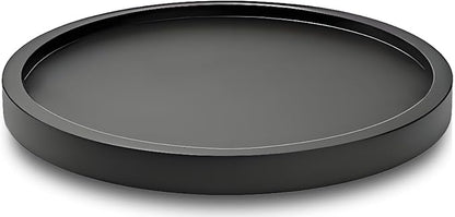 12" Black Bamboo Lazy Susan Organizer Kitchen Turntable by AUAM
