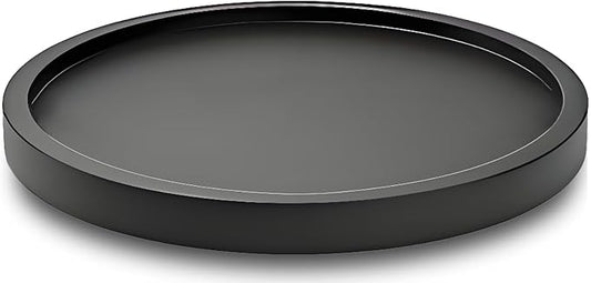 12" Black Bamboo Lazy Susan Organizer Kitchen Turntable by AUAM