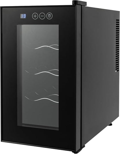 8 Bottle Wine Cooler, Small Wine Fridge Freestanding Wine Fridge by RibasuBB