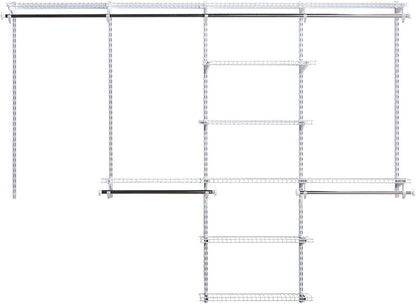 Rubbermaid Configurations Custom Closet Kit 4-8 Ft. Adjustable Metal Wire - Image 4