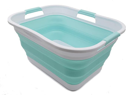 SAMMART 30L Collapsible Plastic Laundry Basket - Image 2