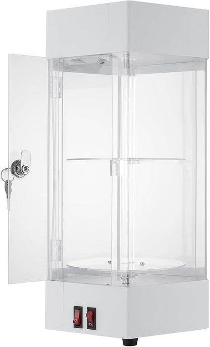 2-Tier Electric Rotating Jewelry Display Case - Image 3
