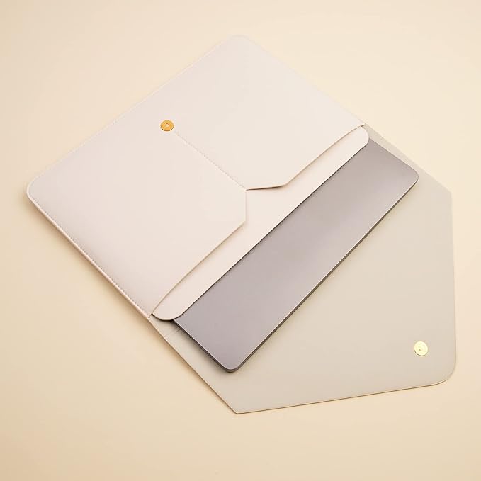 PU Leather Laptop Sleeve for 15.3 inch MacBook Air 2023/2024, Surface Laptop - Image 3