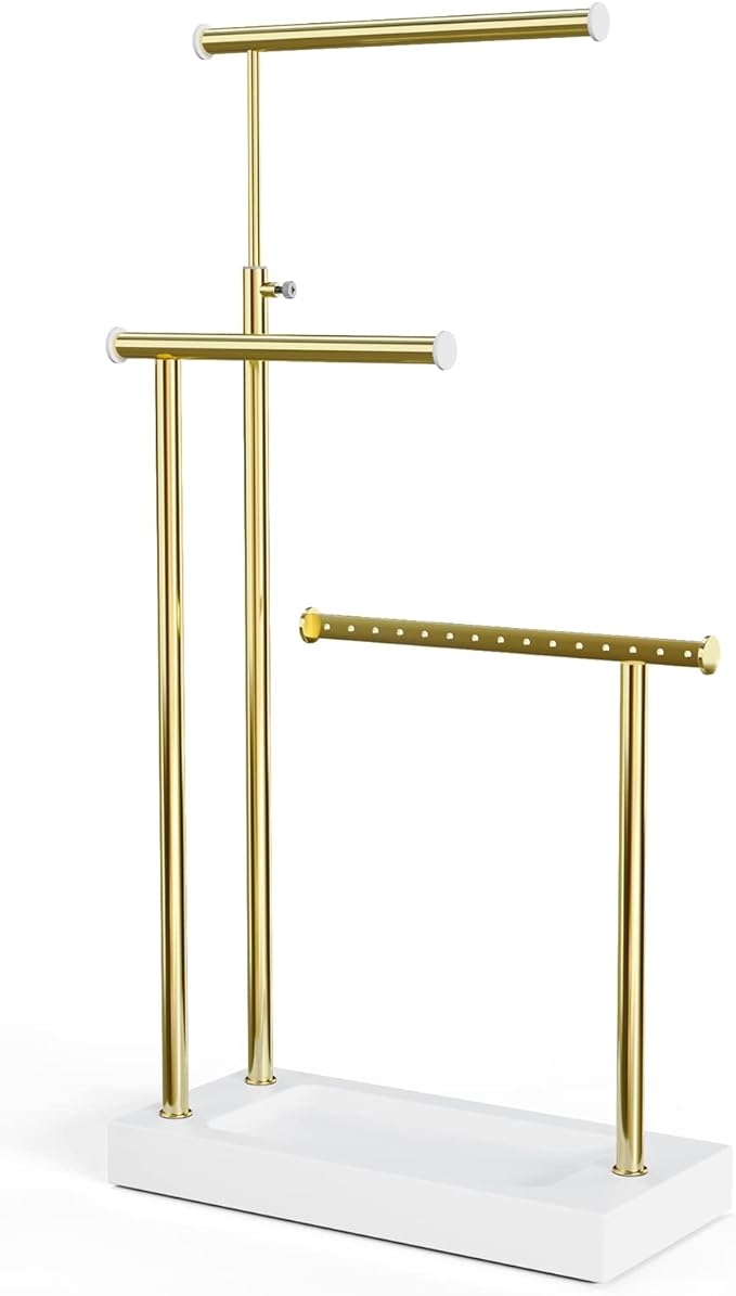 SRIWATANA Jewelry Organizer Display Extra Tall Necklace Holder 3 Tier Jewelry by SRIWATANA