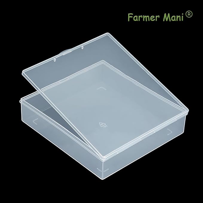 Clear Polypropylene Rectangle Beads Storage Containers Box - Image 6