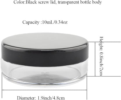 HAHIYO 2P 10ml/0.34oz Plastic Empty Travel Powder Container Small Loose Powders - Image 2