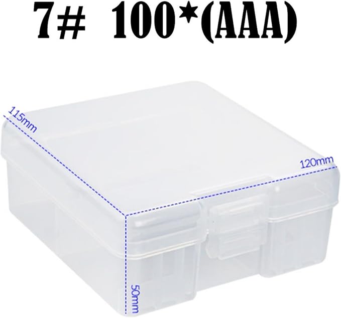 Battery Holder 100Pcs AA 3A Case Organizers Container Batteries Storage Box - Image 5