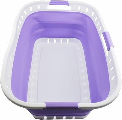 SAMMART 44L Collapsible Plastic Laundry Basket by SAMMART
