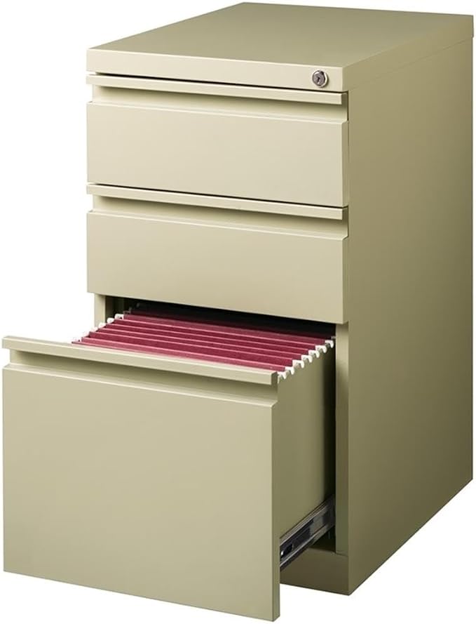 Pemberly Row 27.75" H X 15.00" W Modern 3 Drawer Metal Mobile Filing Cabinet in - Image 7