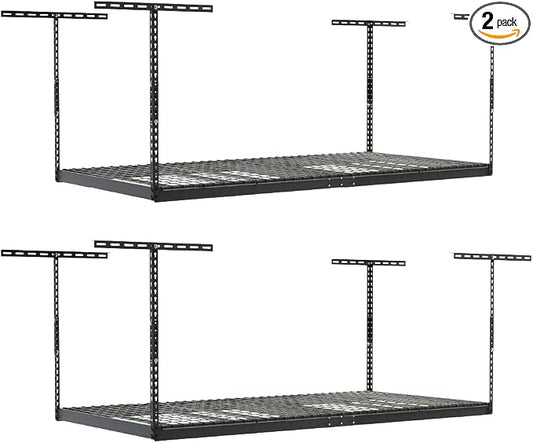 2-Pack 4 x 8 MonsterRax Overhead Garage Storage Rack, Ceiling Racks by MonsterRAXStorageSolutions