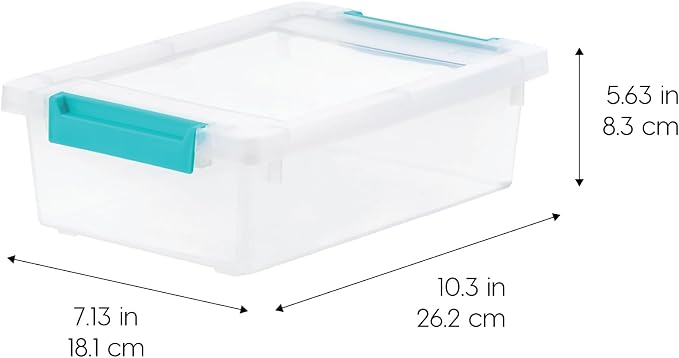 IRIS USA 2 Qt. Small Plastic Storage Bins - Image 2