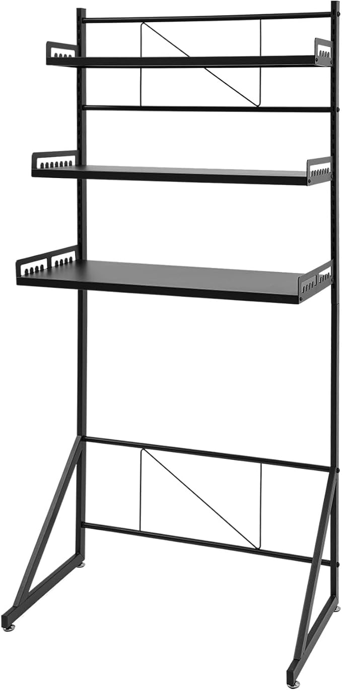 Over Washer and Dryer Storage Shelves, 3-Tier Washing Machine Organizer Rack - Image 7