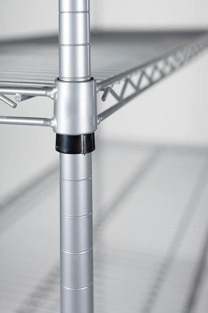Omega 24" Deep x 36" Wide x 54" High 3 Tier Gray Starter Shelving Unit - Image 5