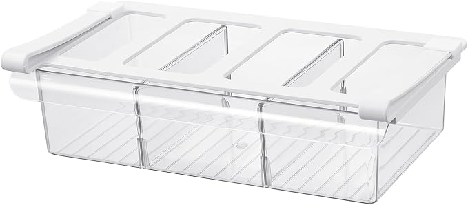 Pull-Out Fridge Drawer Organizer by Bronkeeper
