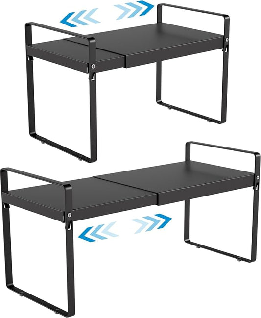 Expandable Cabinet Shelf Organizer 14-25 Inch Adjustable Length, Under Sink by Unknown