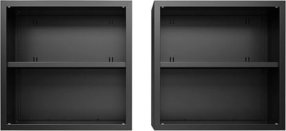 Manhattan Comfort Fortress Storage Units, Charcoal Gray - Image 4