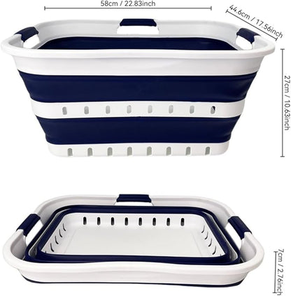 SAMMART 42L Collapsible Plastic Laundry Basket - Image 9