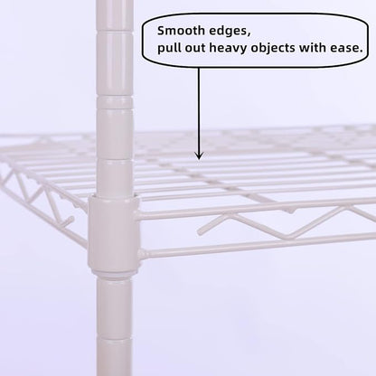 GIOTORENT 6-Tier Storage Shelves Standing Shelving Metal Units, Adjustable - Image 5