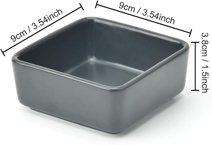 2 PCS Ceramic Paper Clip Organizer, Square Dispenser - Image 2