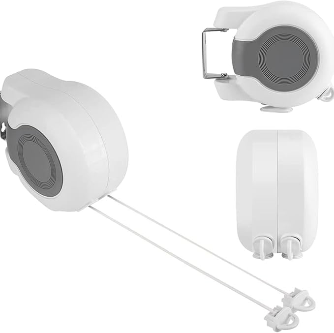 Durable Wall Mounted Retractable Clothes Line Washing Line Indoor Outdoor - Image 5