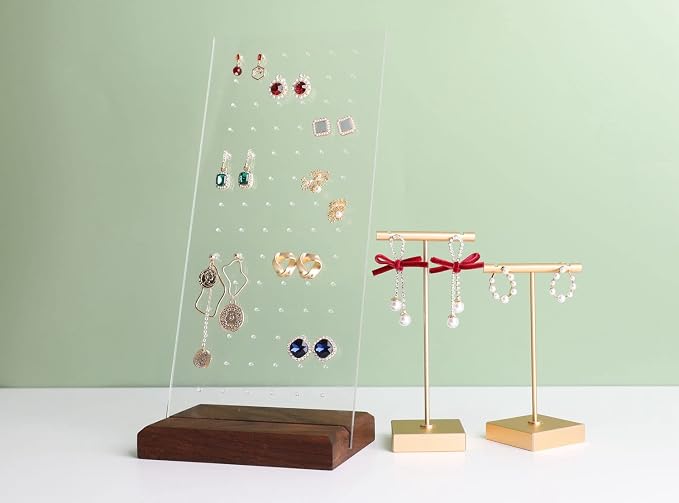 GemeShou walnut earring display - Image 4