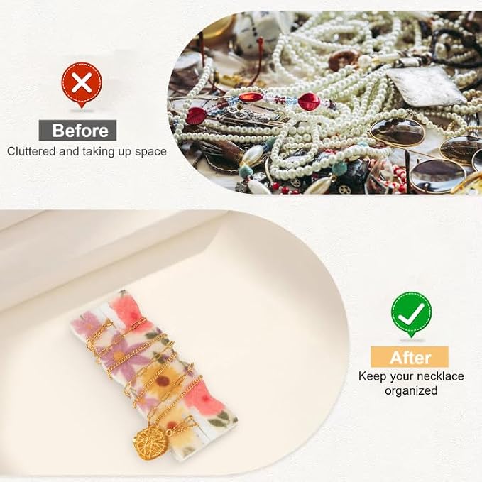 10 Pack Portable Tangle-Free Jewelry Organizer, Travel Necklace Storage Case - Image 4