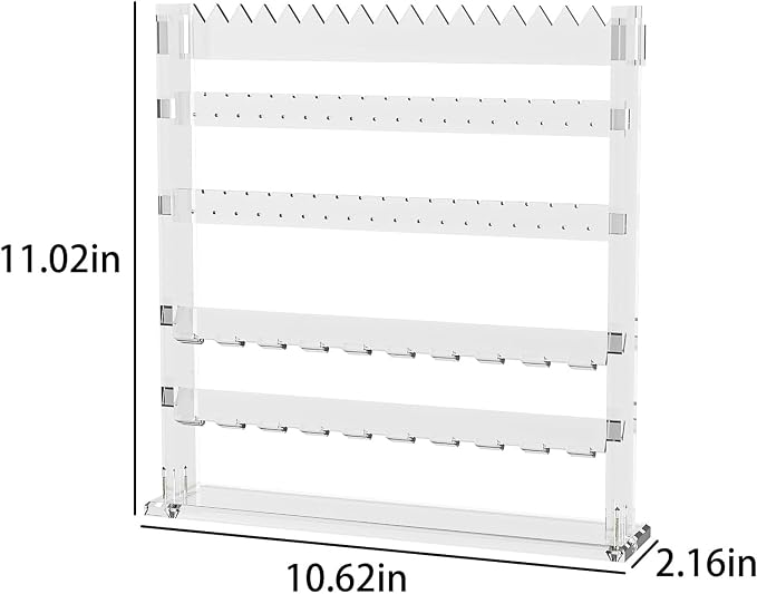 Coward Acrylic Jewelry Holder Stand, Tabletop Necklace Earring Ring Jewelry - Image 6