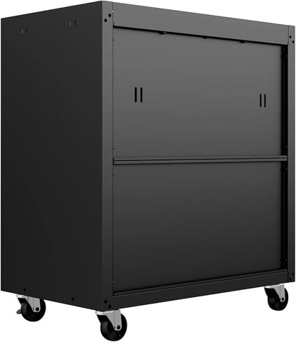 Manhattan Comfort Fortress Textured Metal 31.5" Garage Mobile Cabinet - Image 10