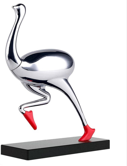 ​​Running Ostrich Magnetic Paper Clip Holder and Jewelry Storage Organizer - Image 5