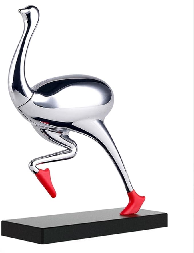 ​​Running Ostrich Magnetic Paper Clip Holder and Jewelry Storage Organizer - Image 5
