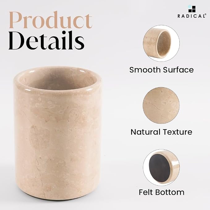 Radicaln Marble Wine Chiller Verona 6.5" Inches Handmade Insulated Cooler - Image 6
