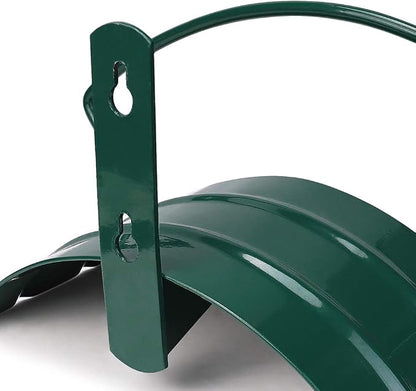 Deluxe Wall Mount Garden Hose Hanger Duty Metal Hose Holder Easily Holds 125 - Image 2