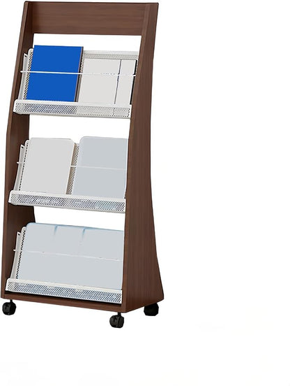 Brochure Display Rack, 4 Layer Floor-Standing Magazine Rack, Literature by LHIUGE