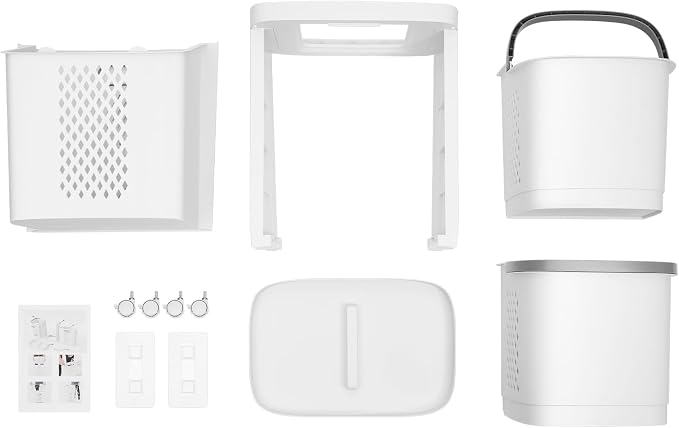 2 Layer Rolling Laundry Hamper Sorter - Image 8