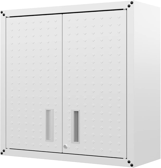 Manhattan Comfort Fortress 30" Floating Textured Metal Garage Cabinet - Image 6