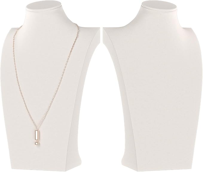 Necklace Bust Display Stand, Necklace Holder, Pendant Chain Necklace Organizer by KunGe
